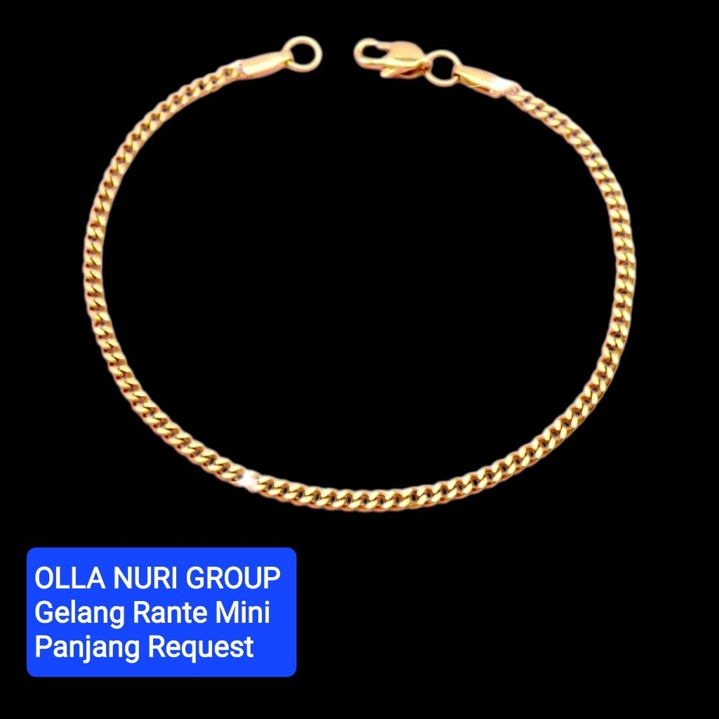 Gelang Rante SN emas muda kadar 15% (3 Gram)