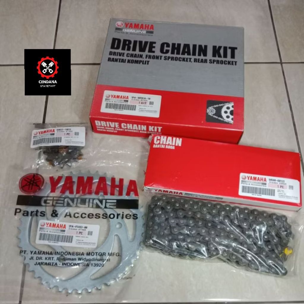 Gear Gir Rantai Set Assy 1PA Vixion New NVL 2013-2014 Original Ori Asli Yamaha YGP