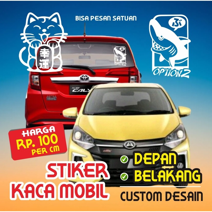 CUTTING STIKER KACA MOBIL DEPAN BELAKANG STIKER RENTAL MOBIL STIKER TRAVEL TOUR STIKER  ANGKUTAN UMU
