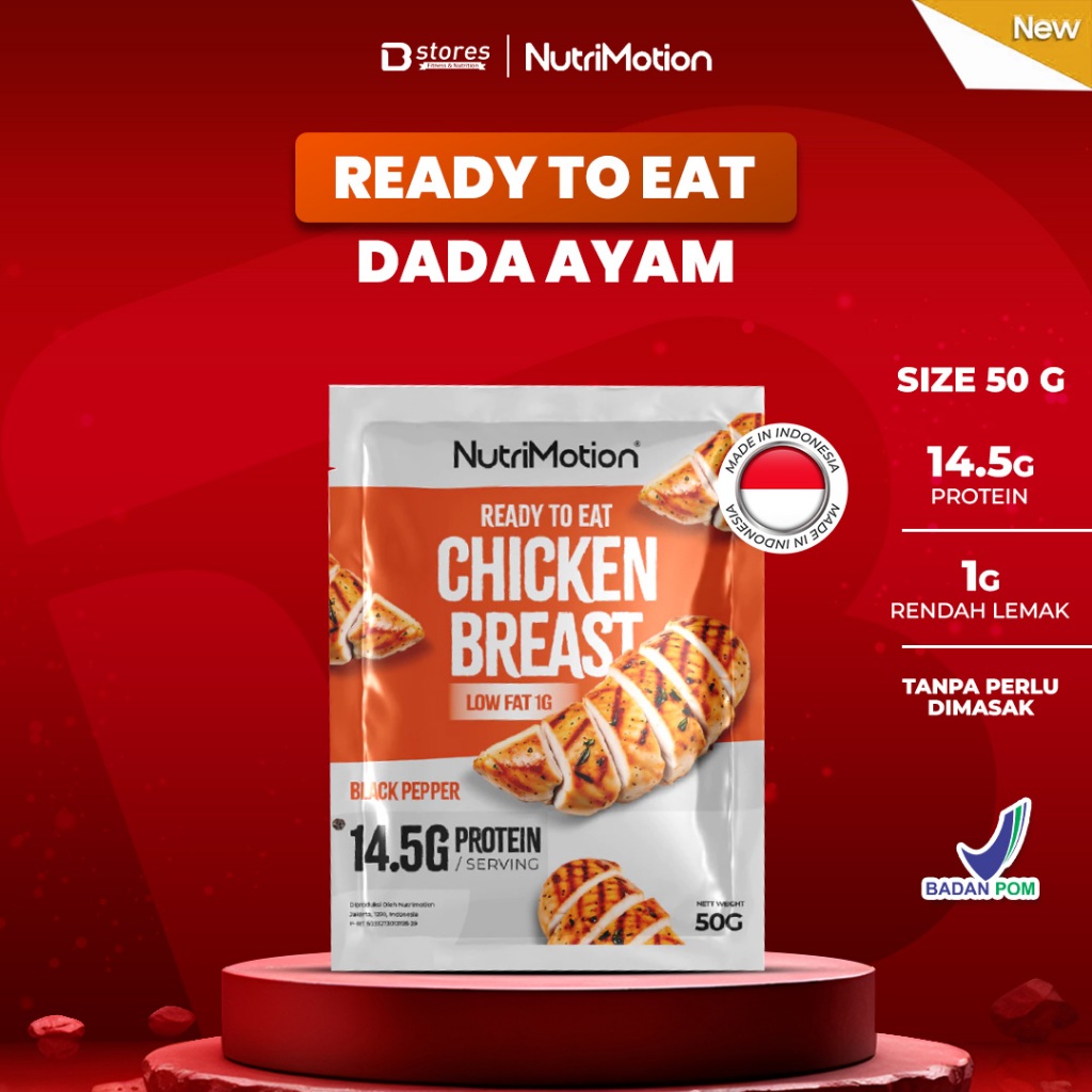 

Nutrimotion Chicken Breast Dada Ayam Siap Makan Tinggi Protein & Rendah Lemak