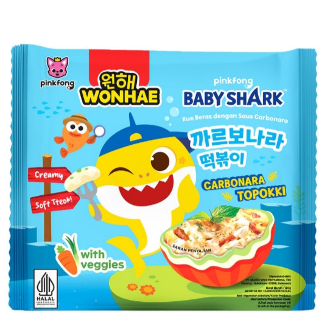 

Wonhae Topokki Kids Rasa Carbonara Instan 80 g