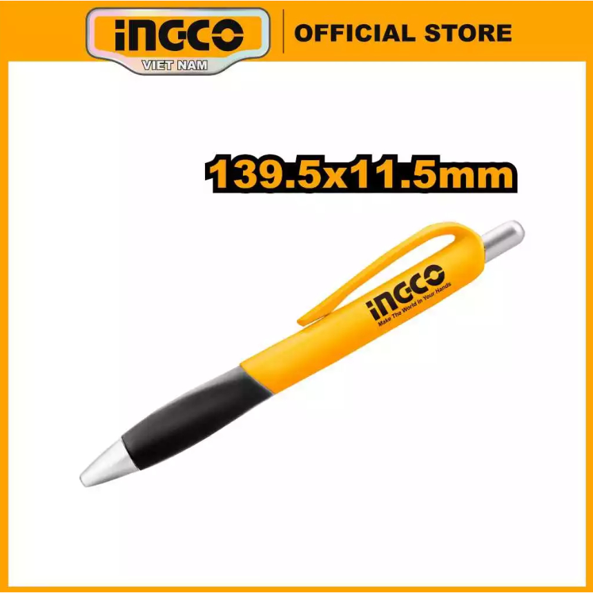 

Pulpen Bolpen Ballpoint Kuning INGCO PMPEN01