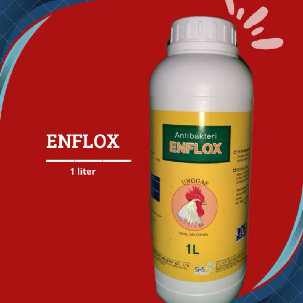 ENFLOX 1 liter - anti bakteri unggas