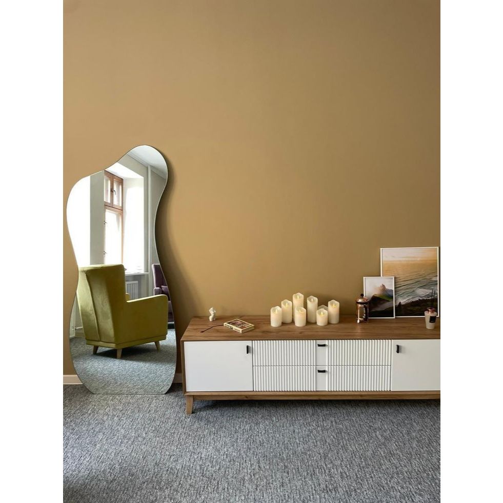 Standing Mirror Aesthetic/Cermin Full Body/Cermin Standing/Cermin Aestehtic Standing Full Body Led