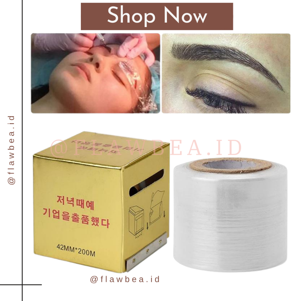 FLAWBEA.ID - Plastik Wrap Plastic Cover For Sulam Alis Lashlift BB Glow MTS / Plastik Wrapping For L