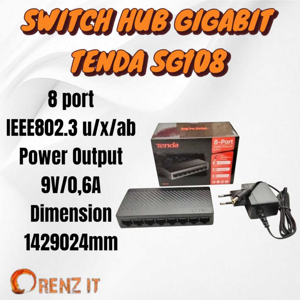 SWITCH GIGABIT TENDA 5PORT & 8PORT GIGABIT ETHERNET
