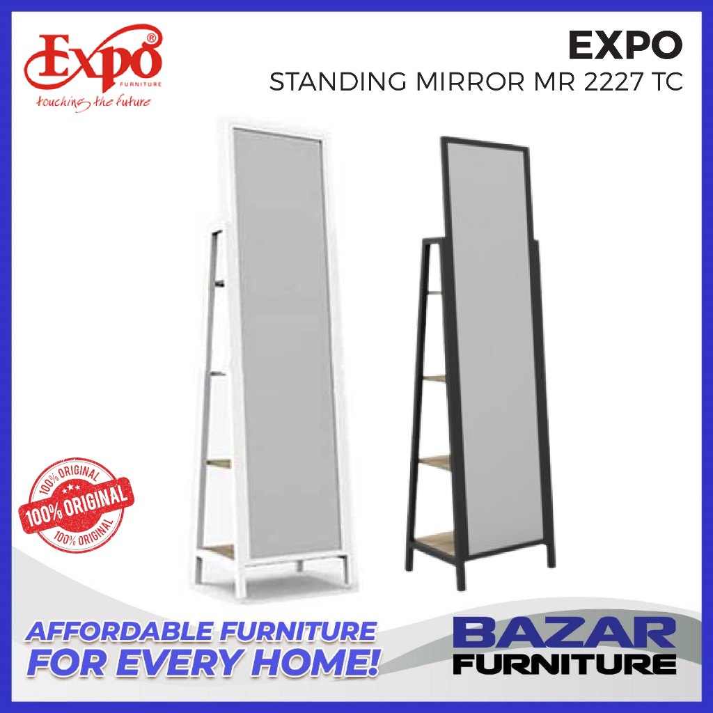 Expo – Cermin Kaca Rias Panjang 1 Badan Modern Minimalis MR 2227 TC MR2227TC + Rak Multifungsi Stand