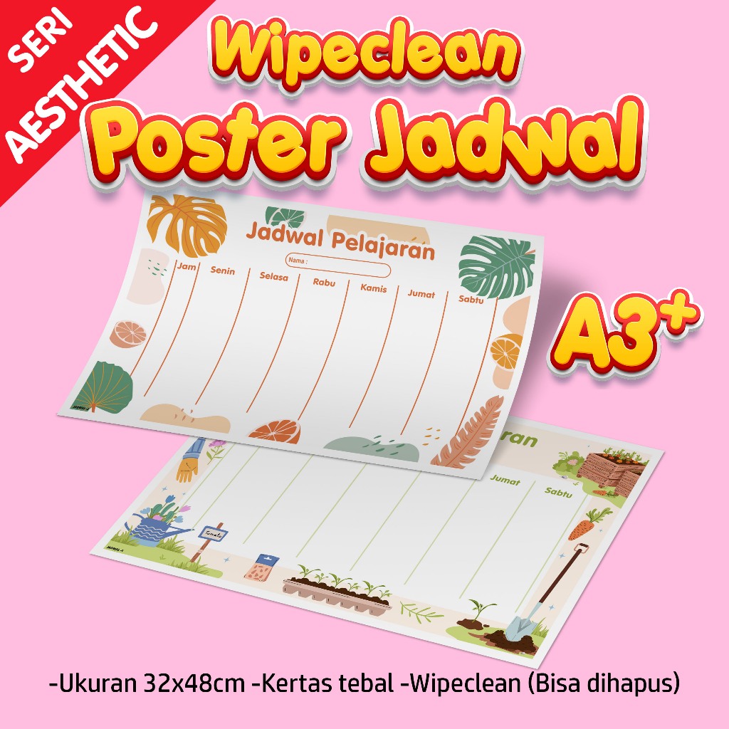 

Poster JADWAL PELAJARAN AESTHETIC - poster jadwal pelajaran sekolah