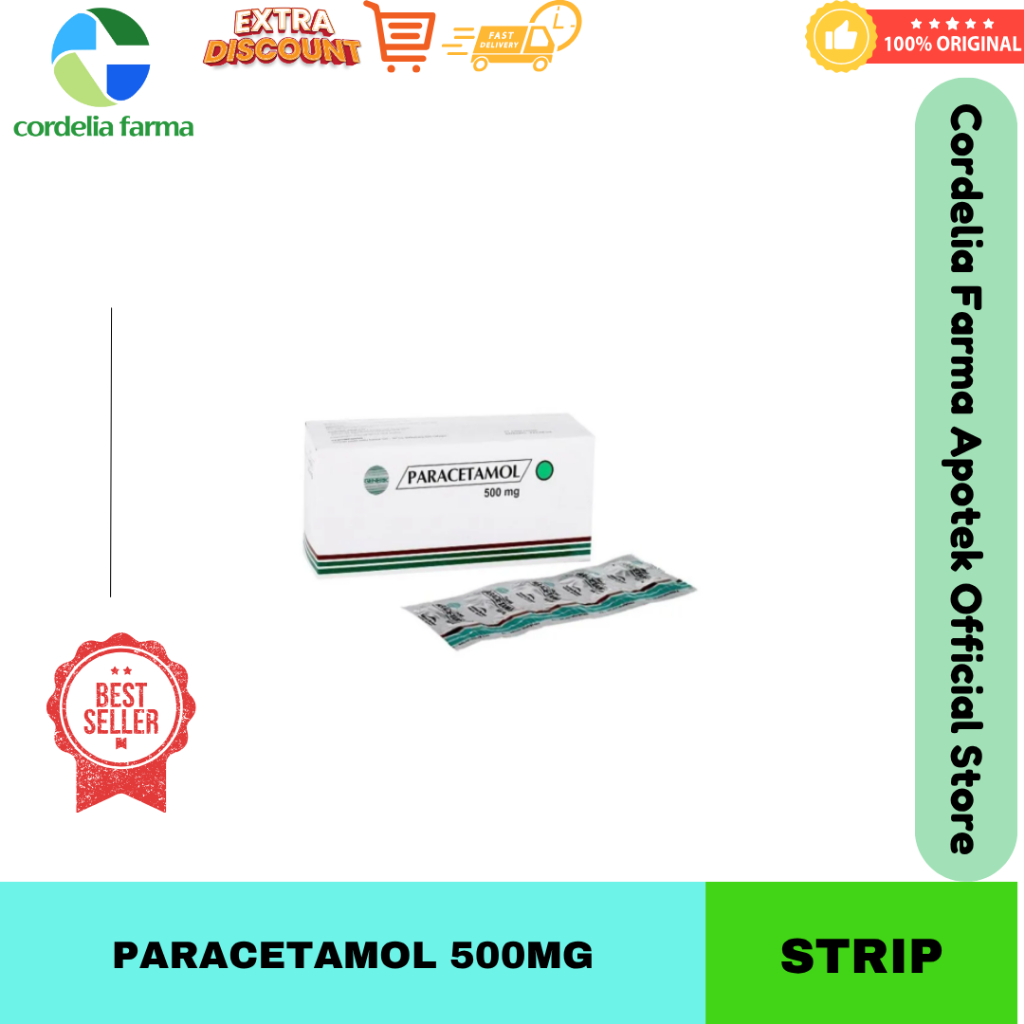 PARACETAMOL 500MG TABLET BIASA 1 STRIP