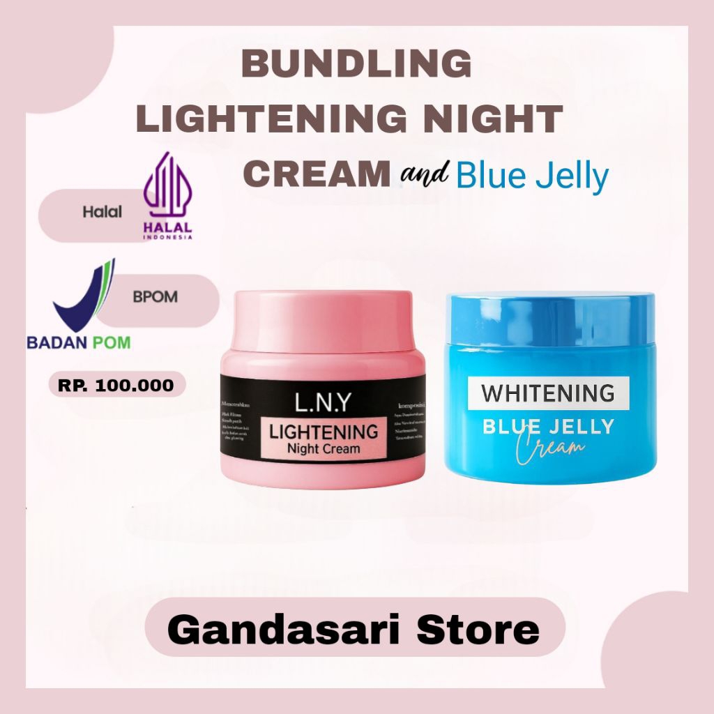 Bundling Night Cream Blue Jelly LNY Skin Beauty