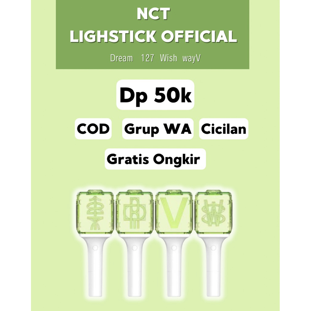 [HARGA DP] LIGHSTICK OFFICIAL NCT DREAM 127 WISH WAYV FANLIGHT KPOP