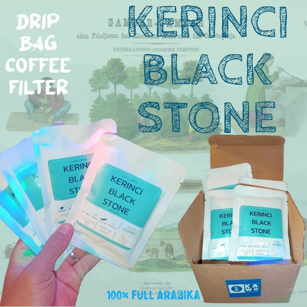 

KERINCI BLACK STONE drip bag coffee filter 12g