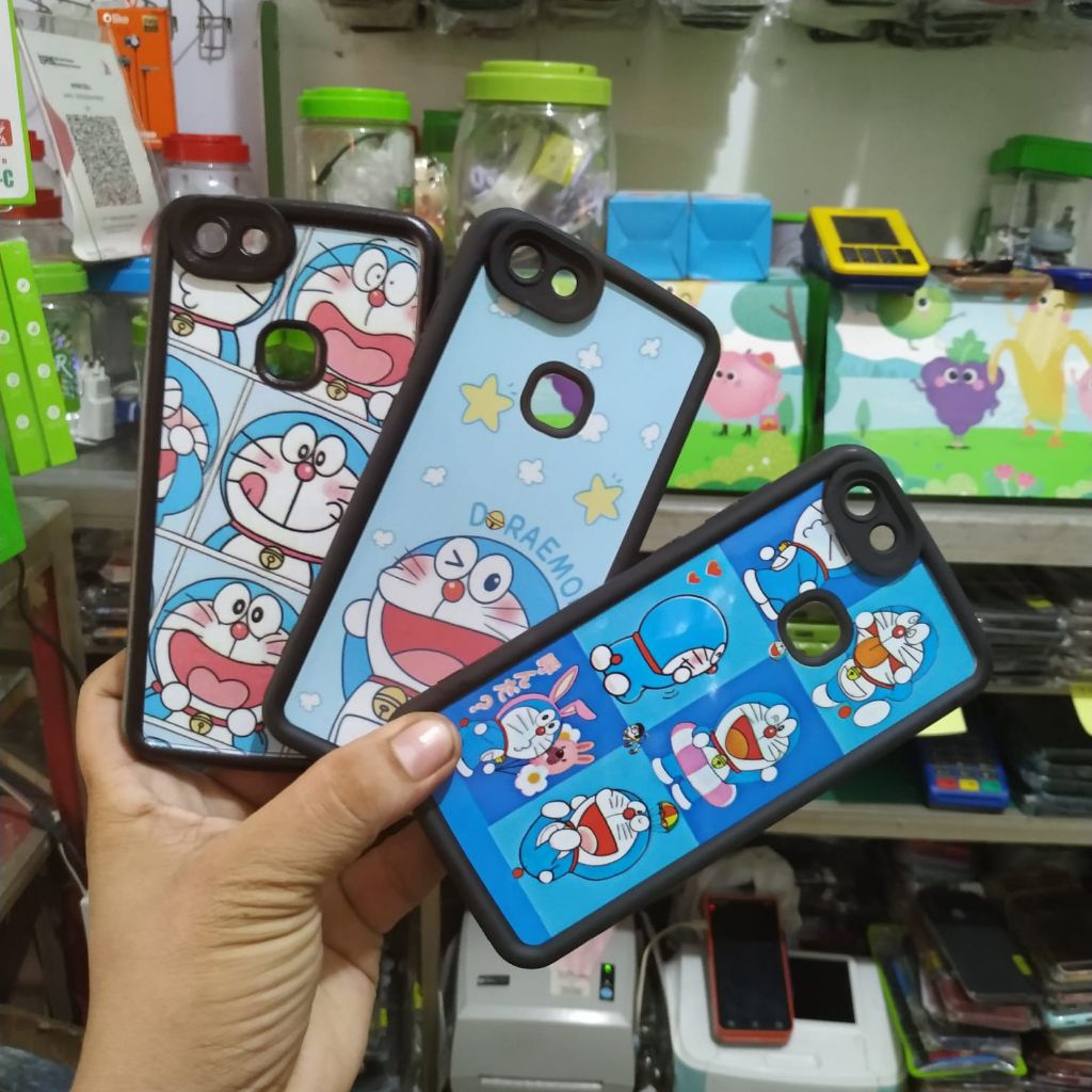 Case Vivo V7 1718 Softcase Matte Rose Dove Motif Doraemon