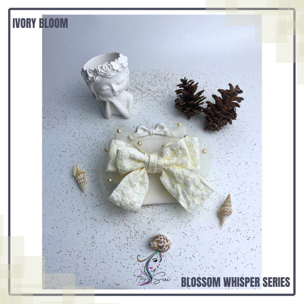 

Pita Rambut Korea IVORY BLOOM - Jepit Rambut Korea | Pita Korea | Aksesoris Wanita Blossom Whisper