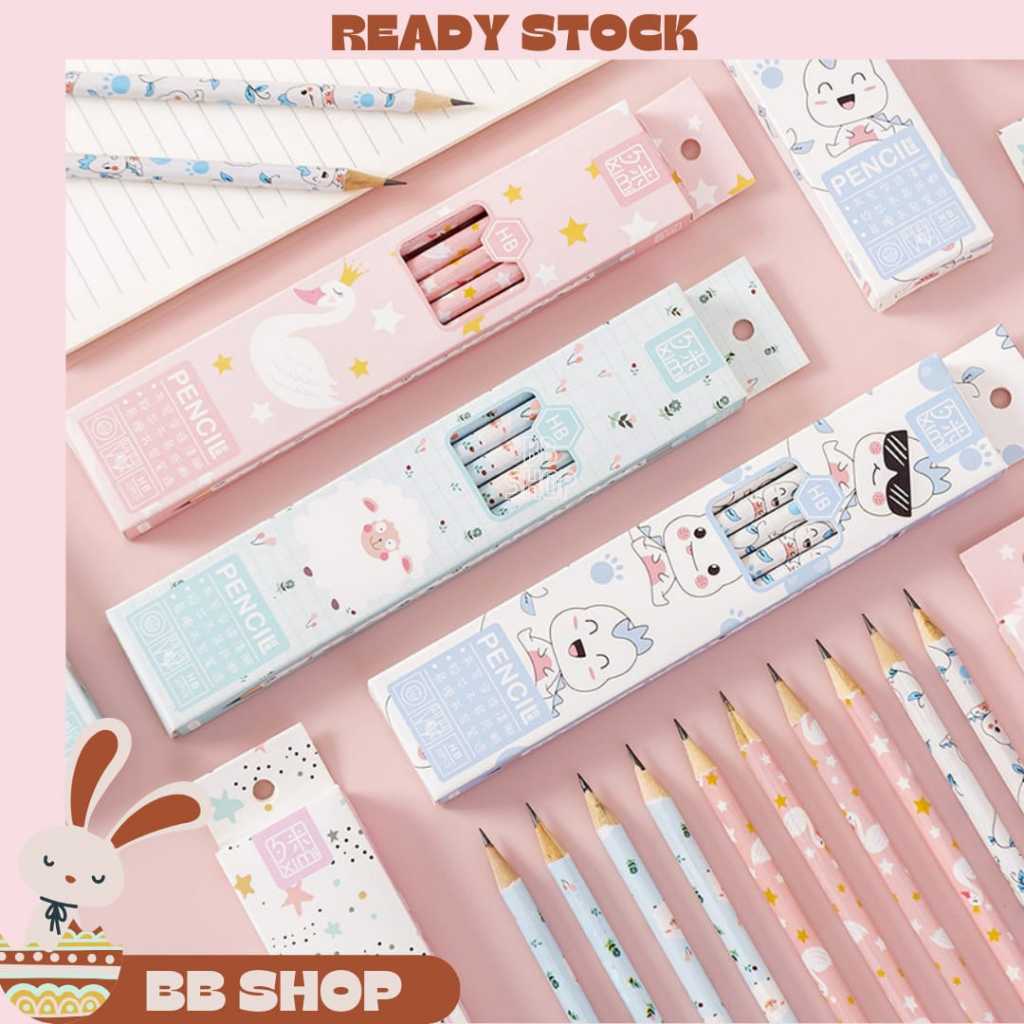

10 PCS / SET Pencil HB Dengan Penghapus Kartun Cute