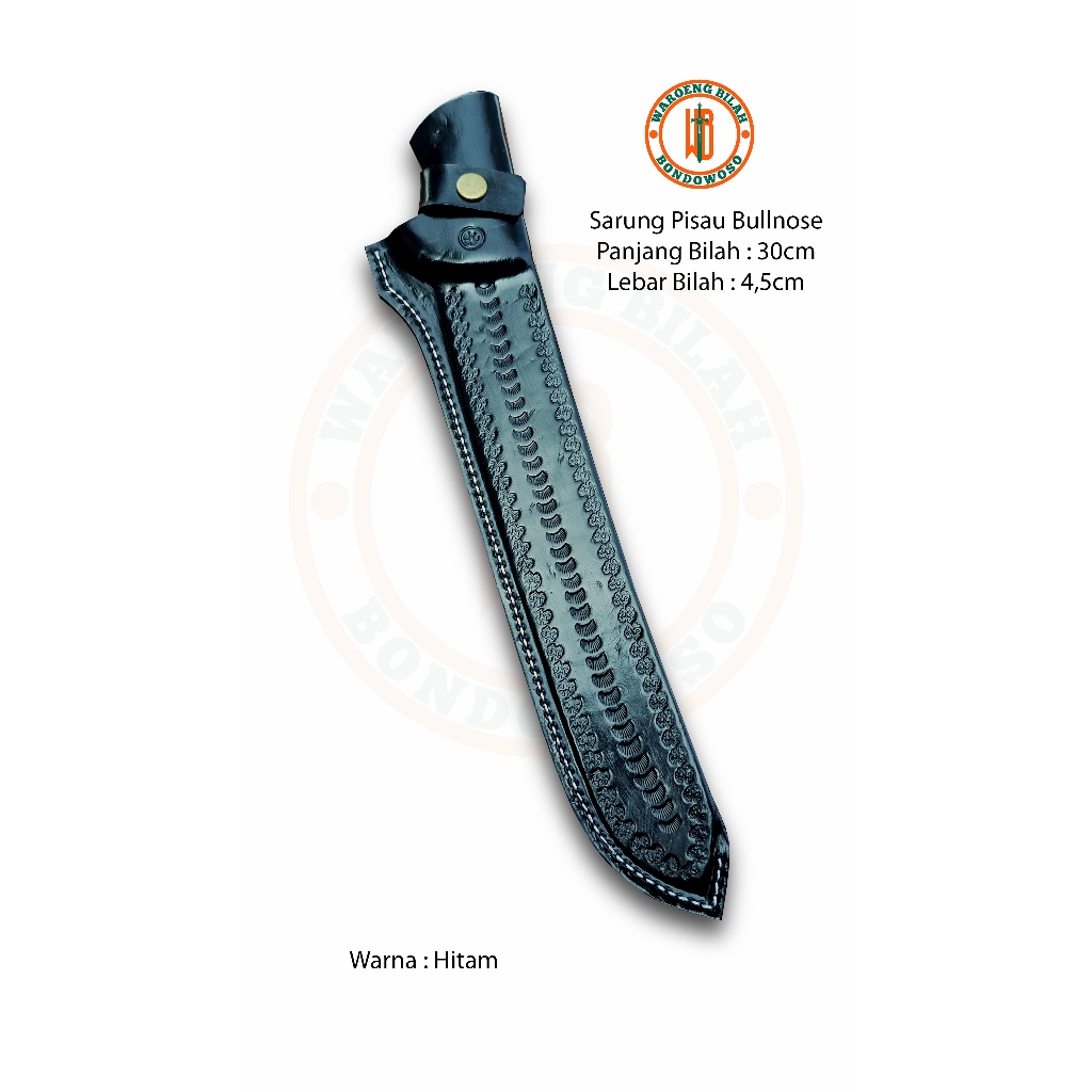 Sarung Pisau Bullnose Walldemar 30cm_Hitam