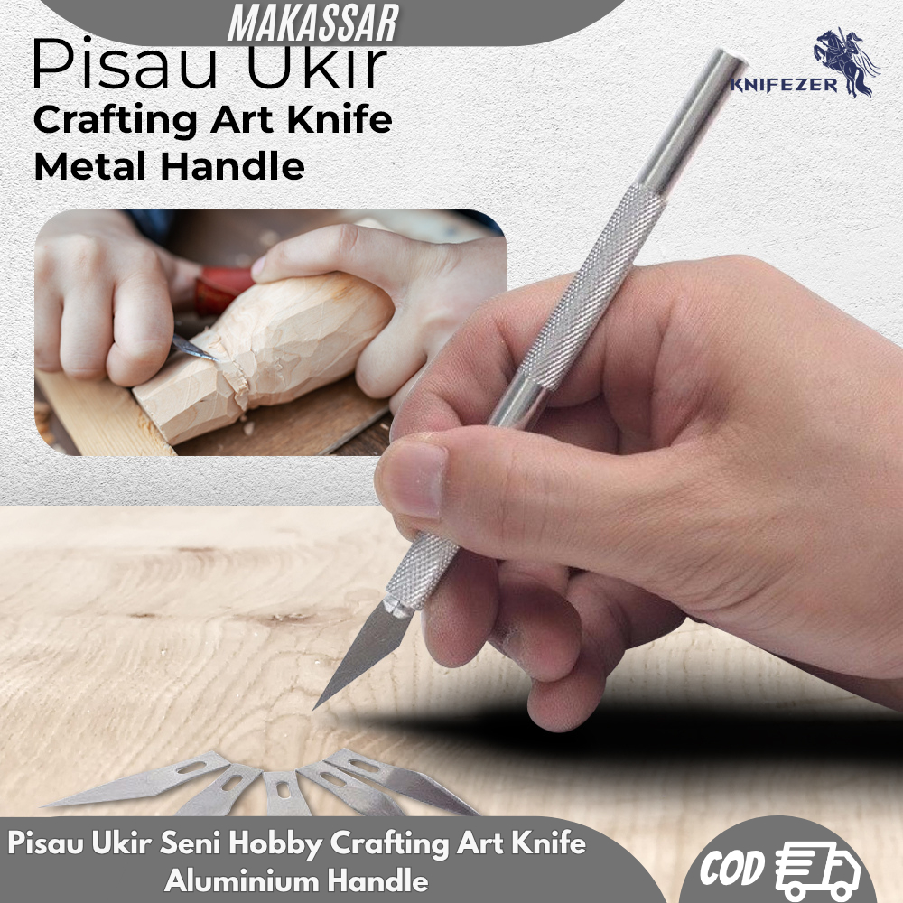 

Pisau Ukir Seni Hobby Crafting Art Knife Aluminium Handle - WL-9309