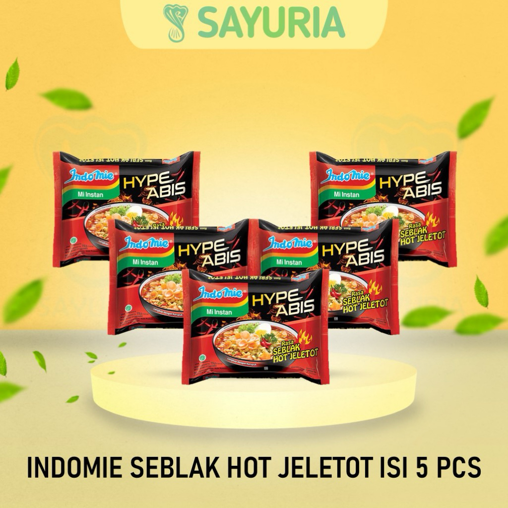 

INDOMIE HYPE ABIS SEBLAK HOT JELETOT ISI 5 PCS