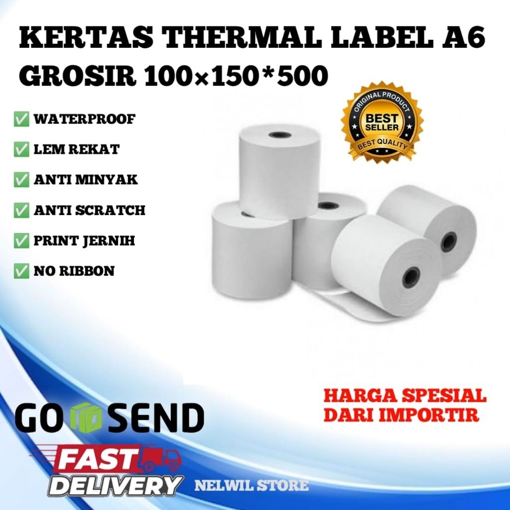 

kertas thermal A6, label thermal