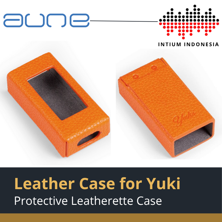 AUNE YUKI Orange Leather Case / Protective Case