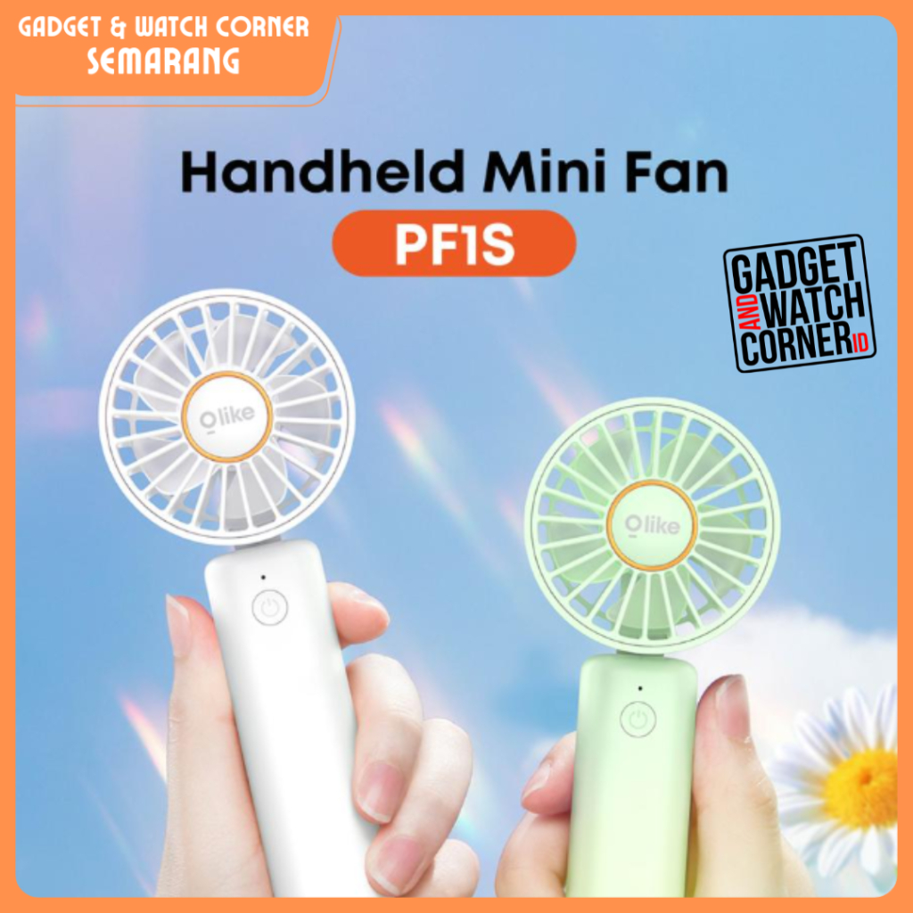 OLIKE Mini Fan PF1S High Speed Kipas Angin Portable Handheld | Silent & Foldable 2000mAh