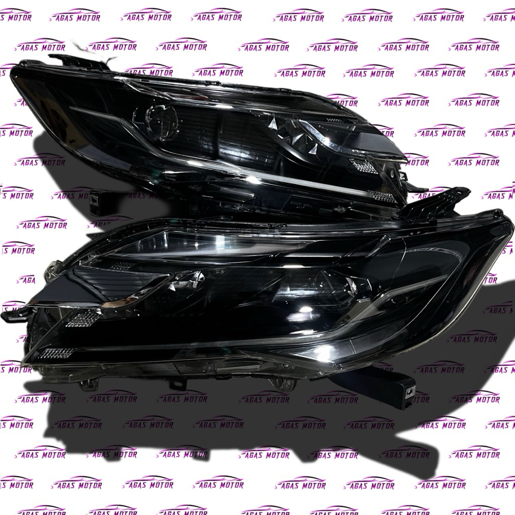 headlamp lampu depan mitsubishi pajero sport dakar 2016 2017 2018 2019 custom drl rgb 210 mode