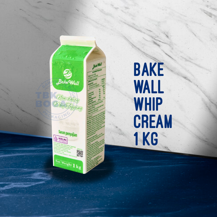 

Bake Wall Whip Cream ( 1 kg ) Whipping Topping Krim Cair Nabati Non Dairy Pelapis Bukan Rich