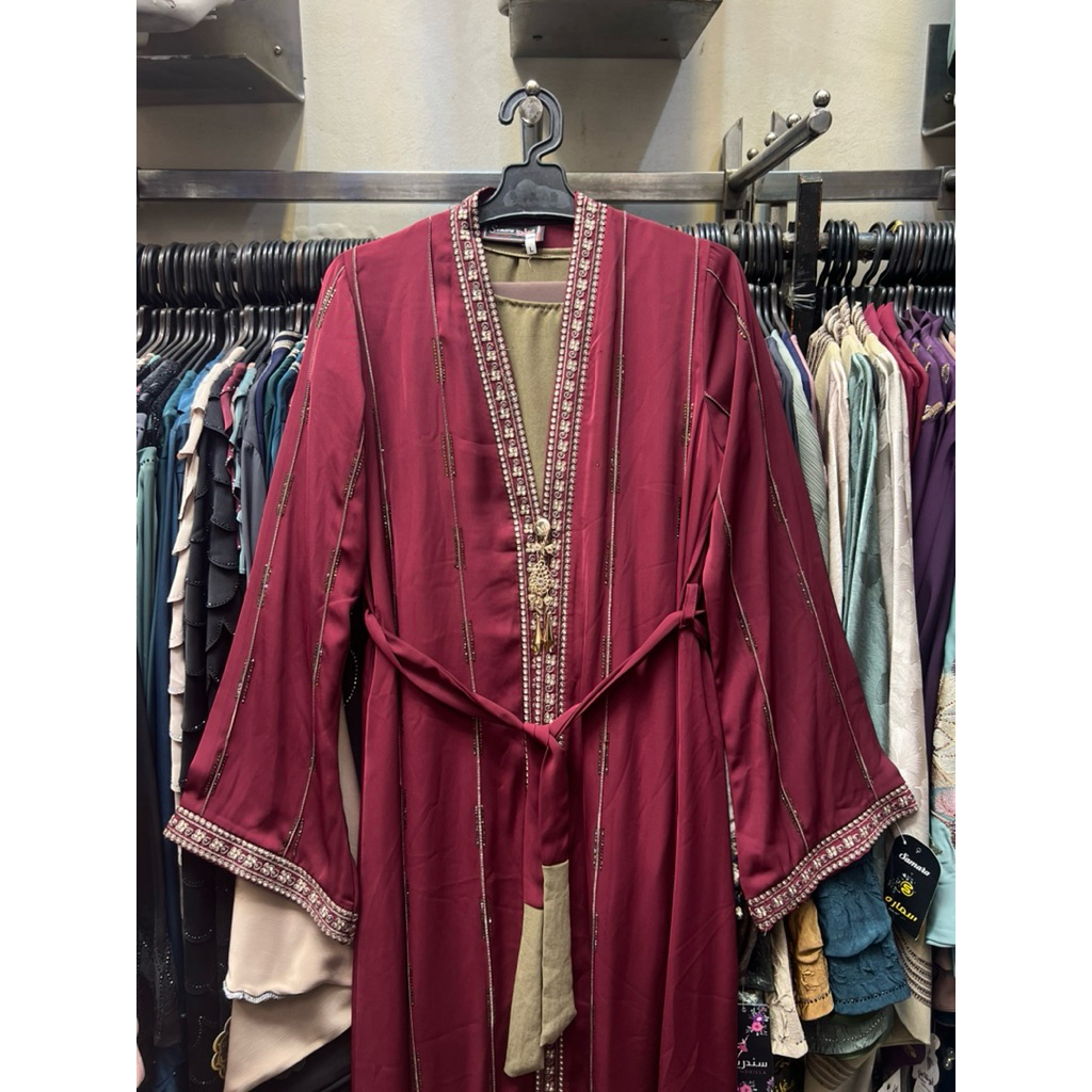 SET ABAYA SAMARA INNER + OUTER || ABAYA MESIR FREE PASHMINA || ABAYA IMPOR MESIR ORIGINAL