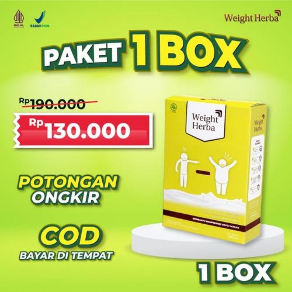 

SUSU WEIGHT HERBA - PAKET 1 BOX WEIGHT HERBA - 1 BOX