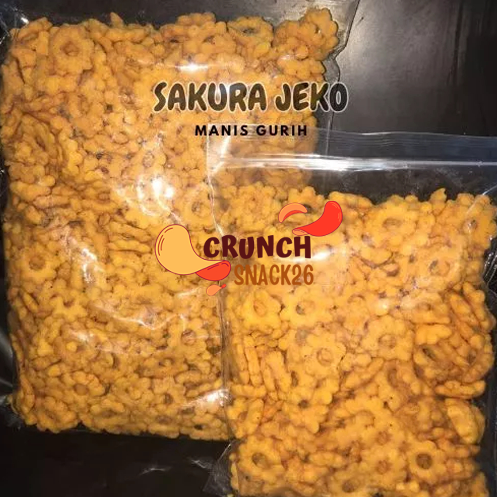 

SAKURA JEKO BARBEQUE 200GR /PILUS RIBUT /SNACK JADUL LEZAT GURIH - CRUNCHSNACK26