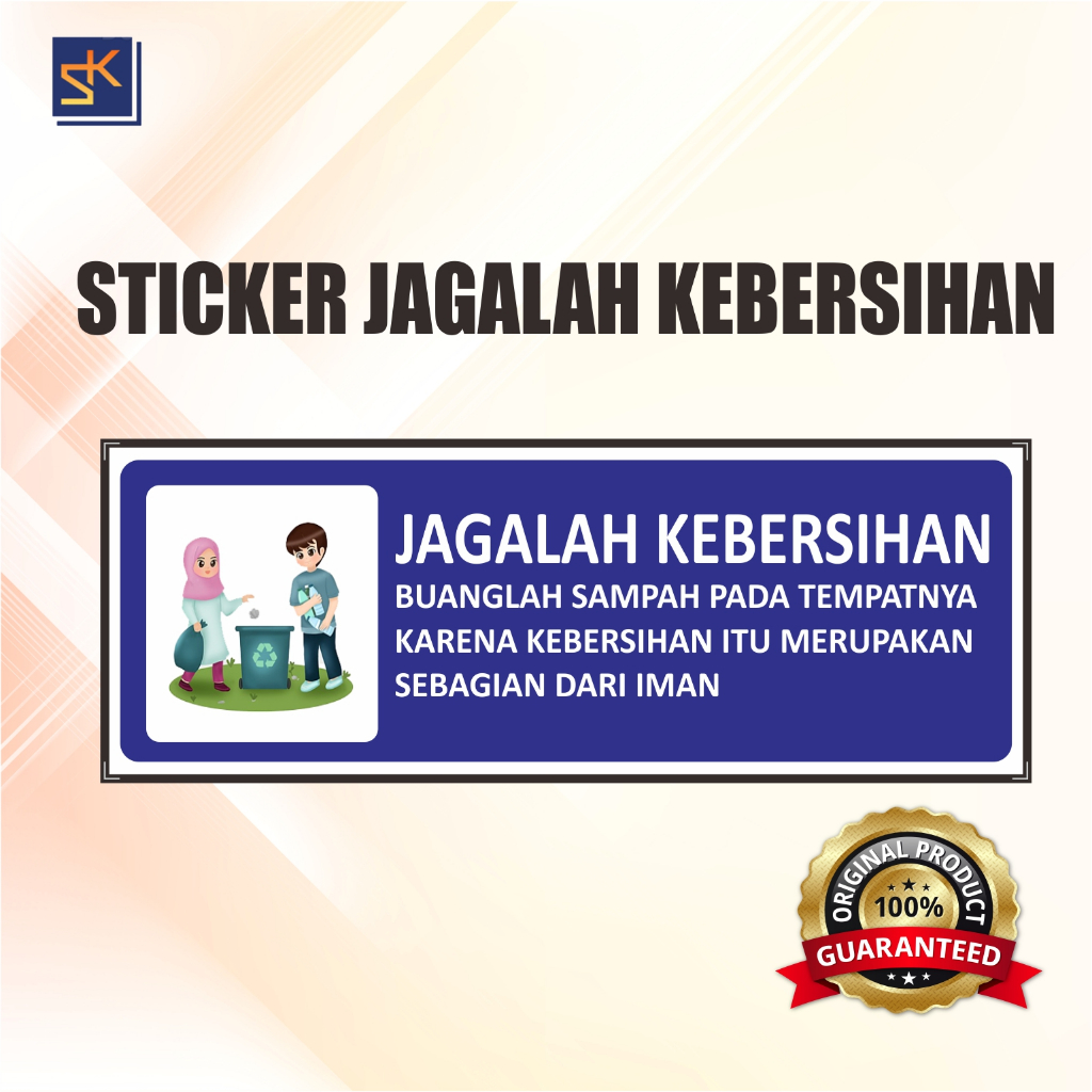 

Stiker Peringatan Menjaga Kebersihan Lingkungan Untuk Rumah, Kantor, Warung dan Tempat Umum Lainnya