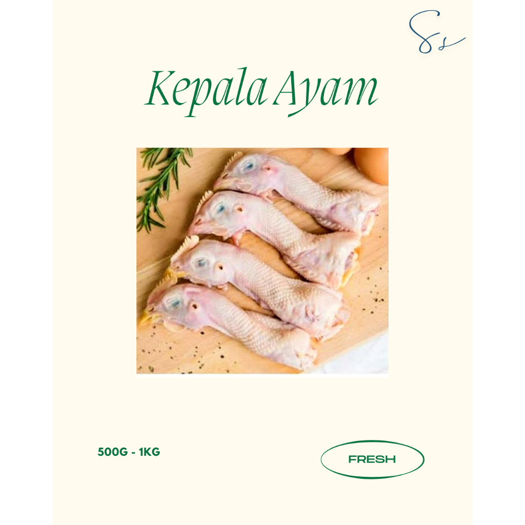 

Kepala Ayam Fresh 1Kg/Ayam Fresh