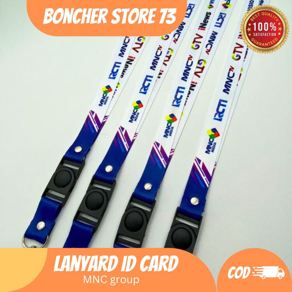 Lanyard tali id card MNC group printing 2 sisi