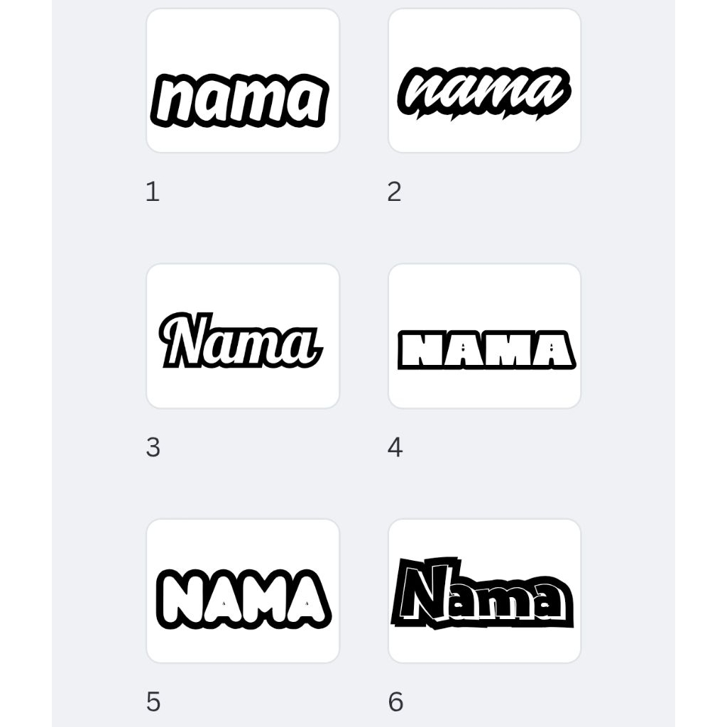 

STIKER NAMA ANTI AIR