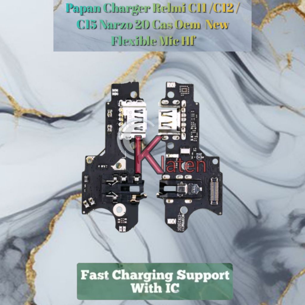 Papan Charger Relmi C11 /C12 /C15 Narzo 20 Cas Oem  New