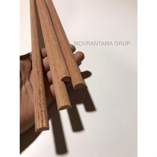 Lis Kayu Setengah Lingkaran / Lis Profil / Kayu Setengah Bulat 15mm