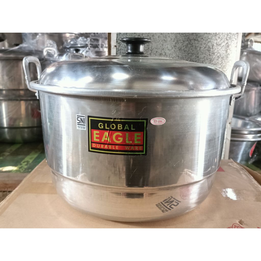 panci kukus global eagle 33 cm dandang ekonomis