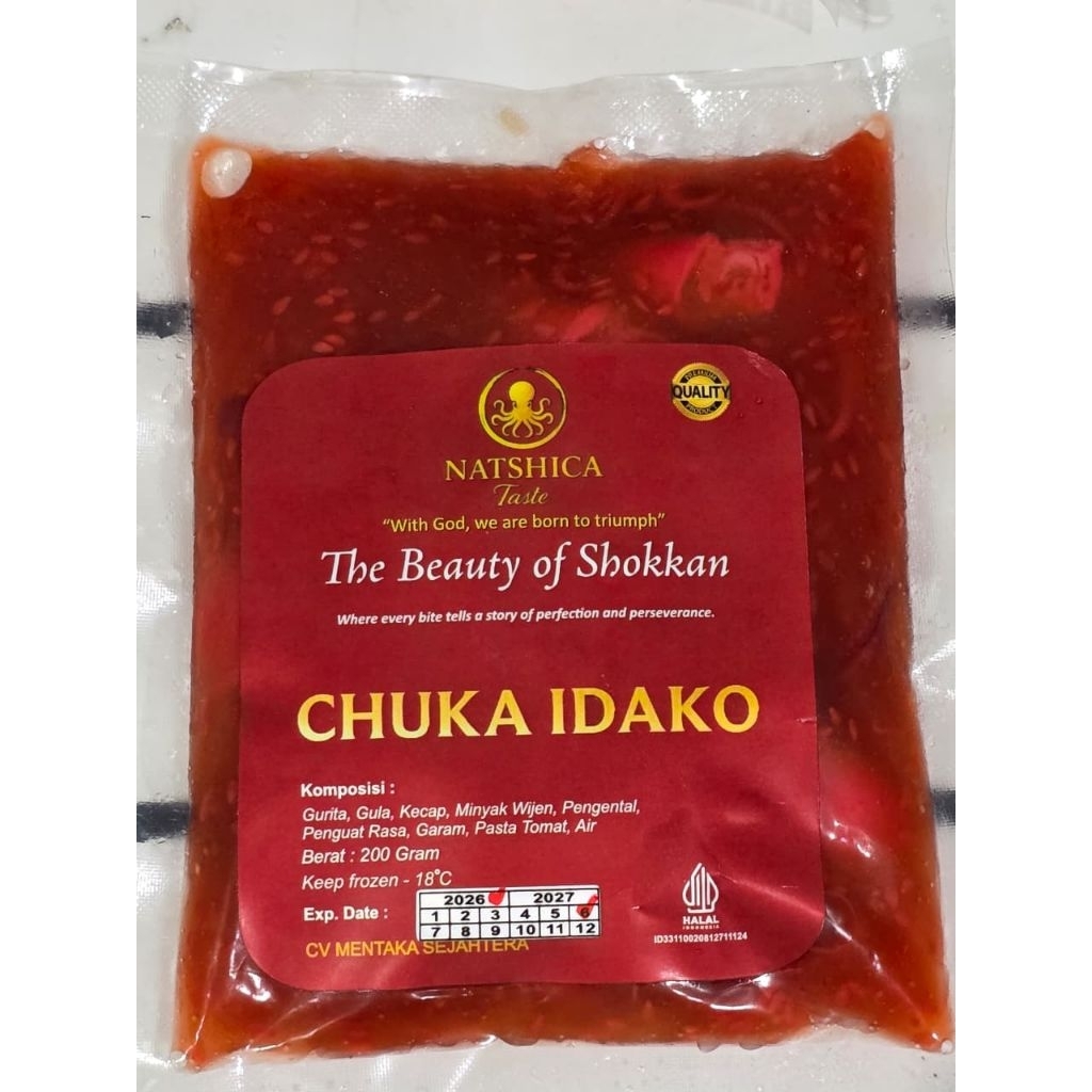 NATSHICA CHUKA IDAKO 200 GR / BABY OCTOPUS / HALAL / KHAS JEPANG