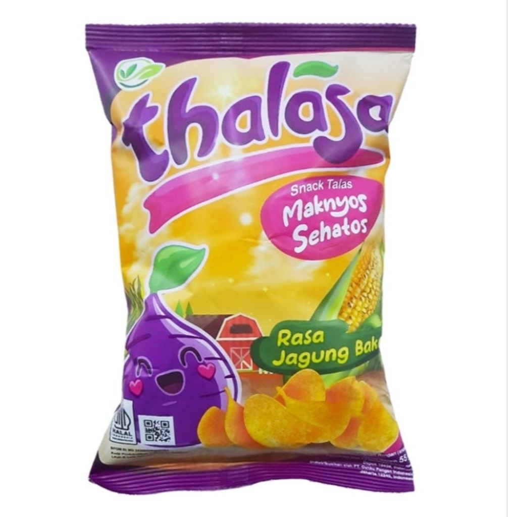 

thalasa Snack Keripik Talas Jagung Bakar 55 g