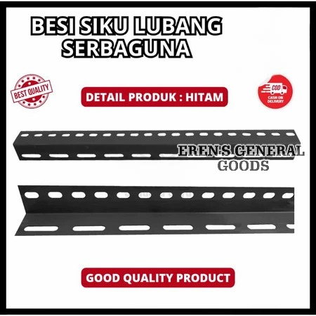 TERMURAH Rak Siku Lubang Ukuran 50 CM Serbaguna Bahan Besi Tebal Premium