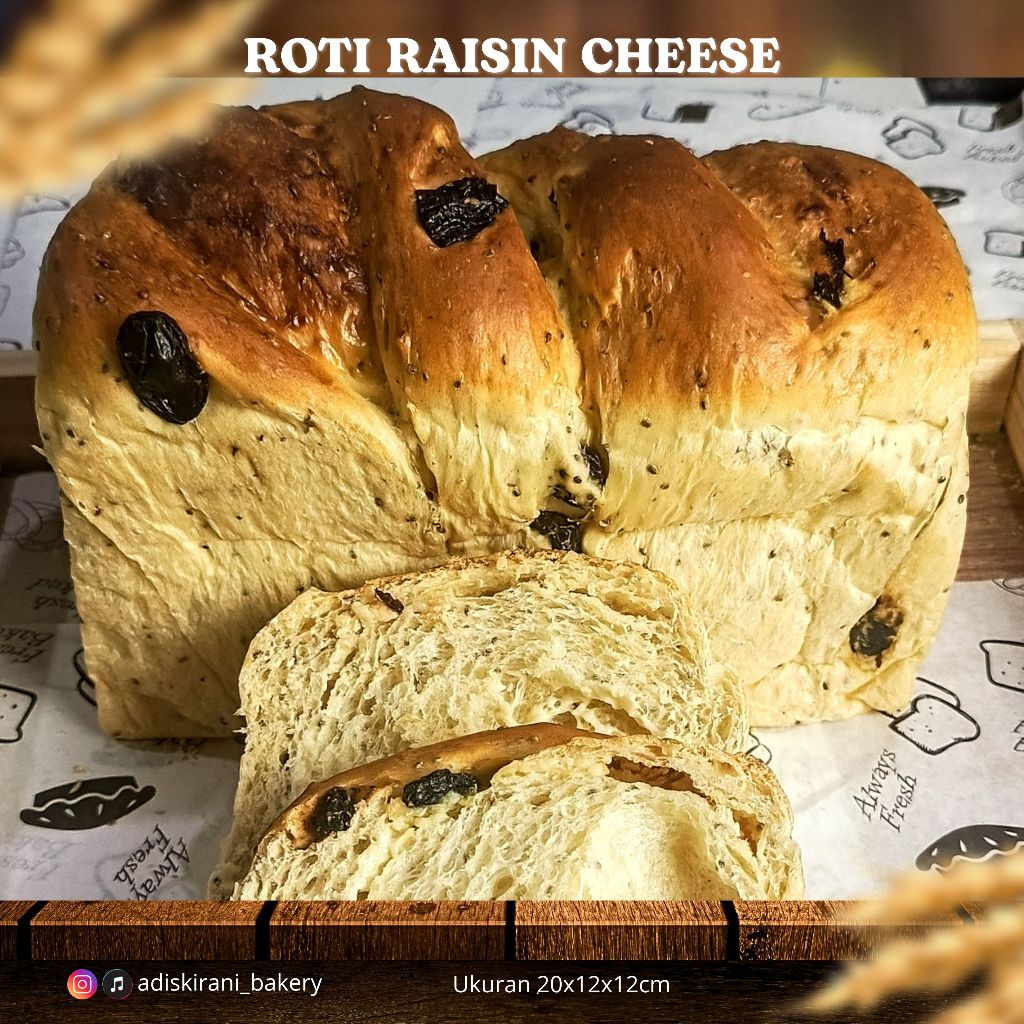 

ROTI RAISIN CHEESE ROTI ISI KISMIS DAN KEJU