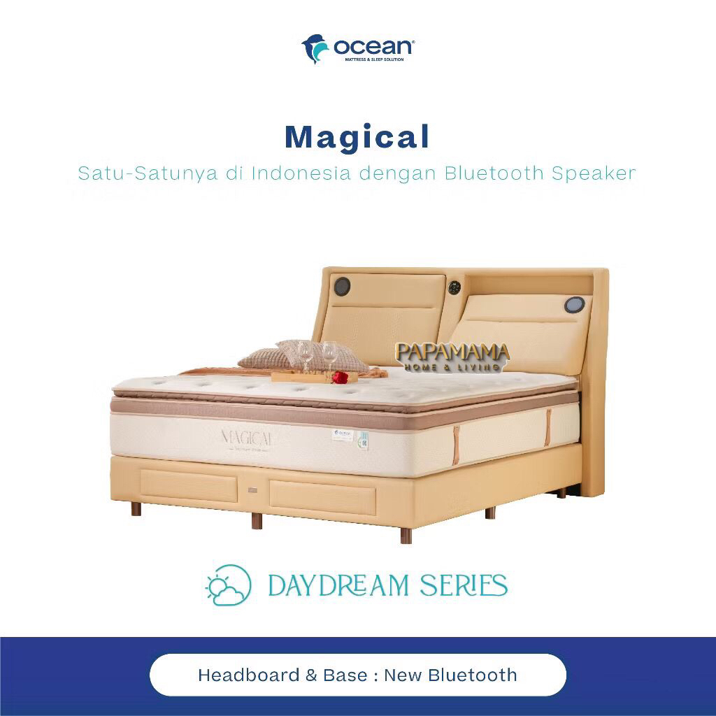 Ocean Springbed Magical Tebal 37cm - Matras Only dan Fullset uk 180x200cm Garansi 15th - Medan
