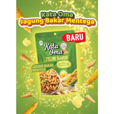 

Kata Oma Telur Gabus Rasa Jagung Bakar Mentega 50gram