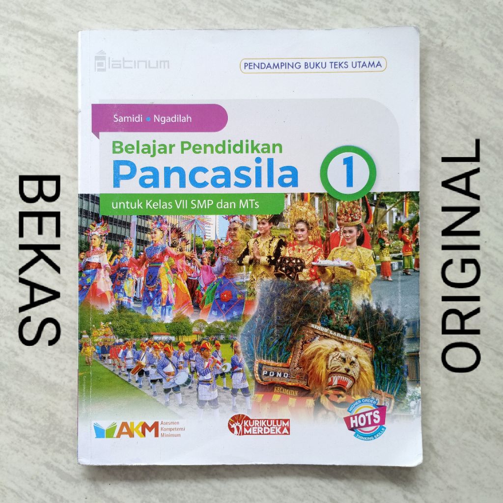 Buku Belajar Pendidikan Pancasila PPKN PKN Kelas 7 VII 1 I SMP MTS Penerbit Platinum Tiga Serangkai 