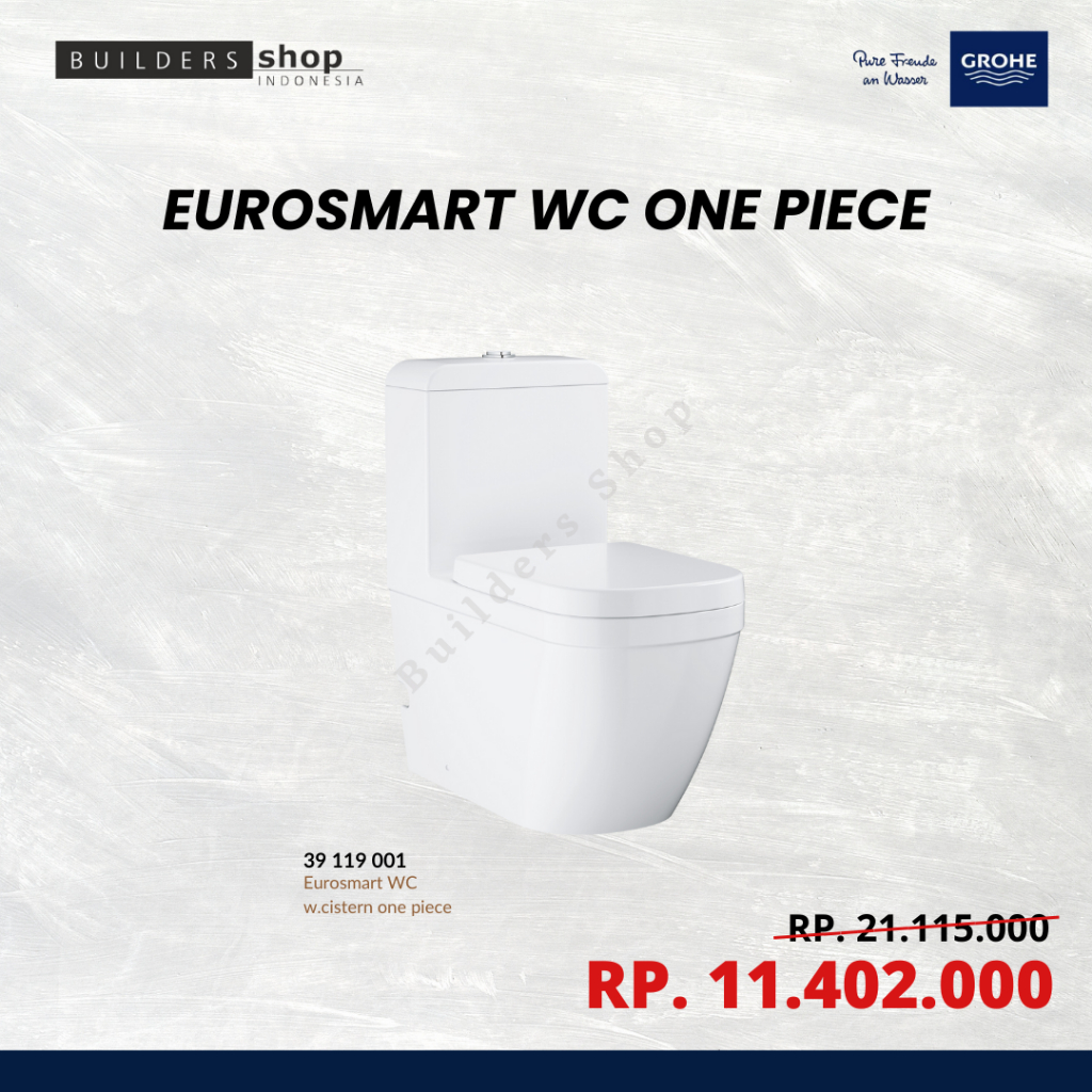 GROHE 39119001 - EUROSMART FLOOR STANDING 1 PIECE TOILET / WC DUDUK