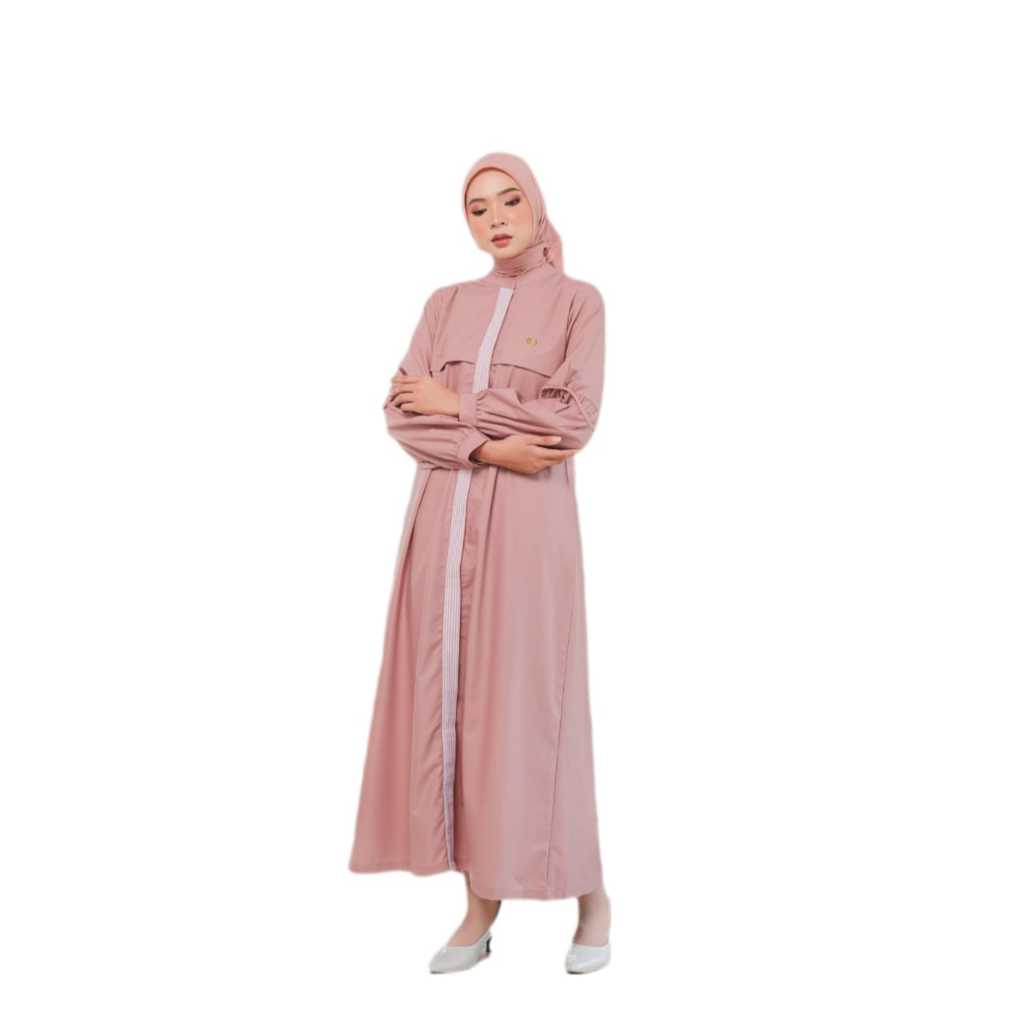 UB Kinara Dress Gamis Wanita Muslim Dewasa Remaja Minimalis Bahan Katun Adem