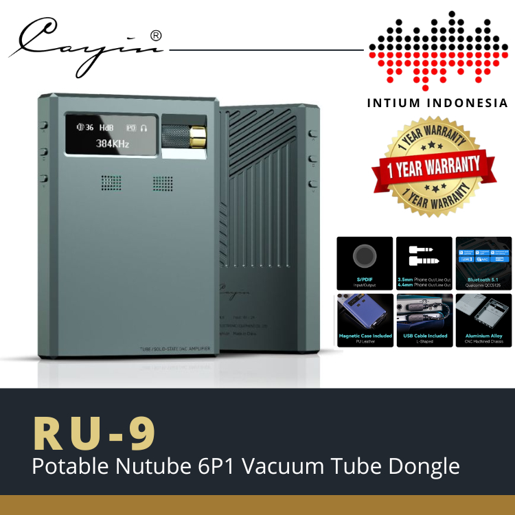 Cayin RU-9 / RU9 / RU 9 Portable Nutube 6P1 Vacuum Tube Dongle