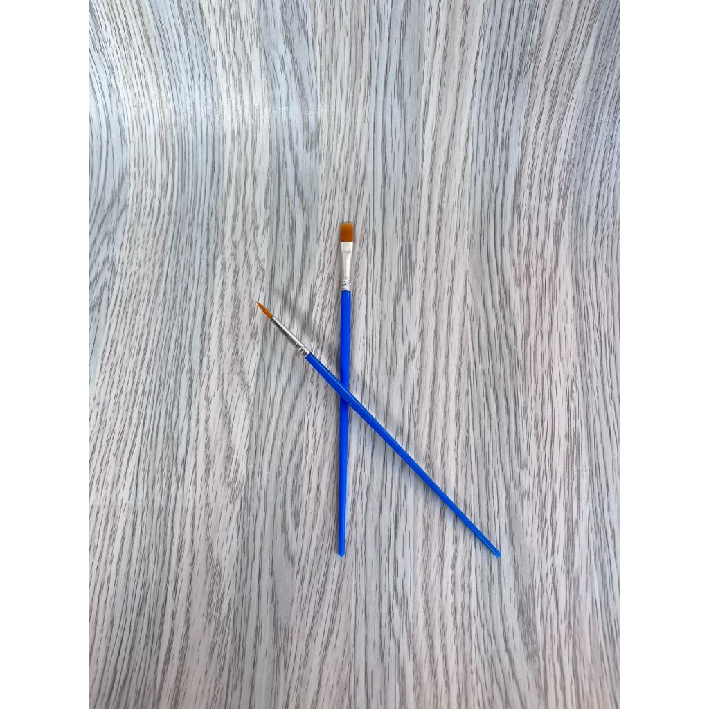 

Kuas Lukis Cat Air Minyak Kanvas Painting Brush Canvas Isi 2PCS Akrilik Bahan Bulu Nylon 100% Lembut