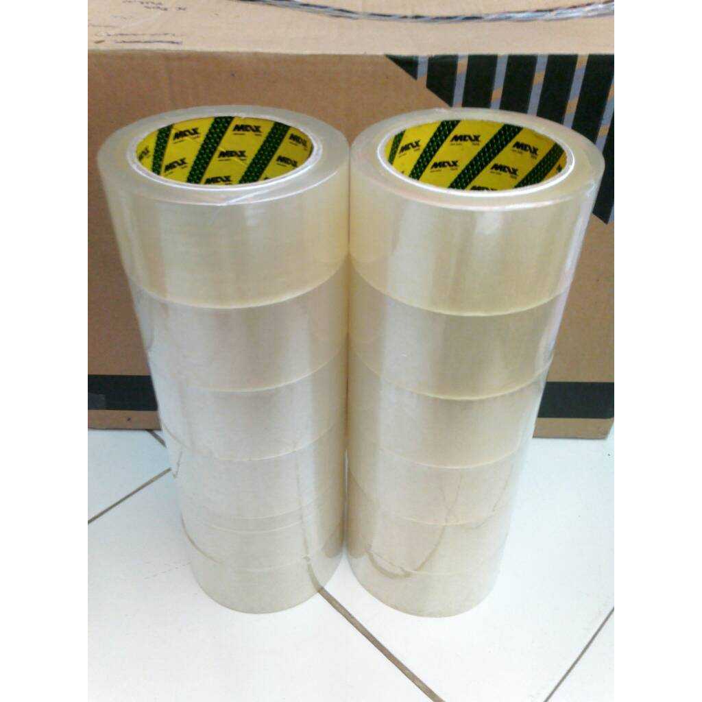 

Lakban/OPP Bening MERK MAX TAPE 48MM x 45MIC x 90 YARD ISOLASI BENING/CLEAR/TRANSPARAN
