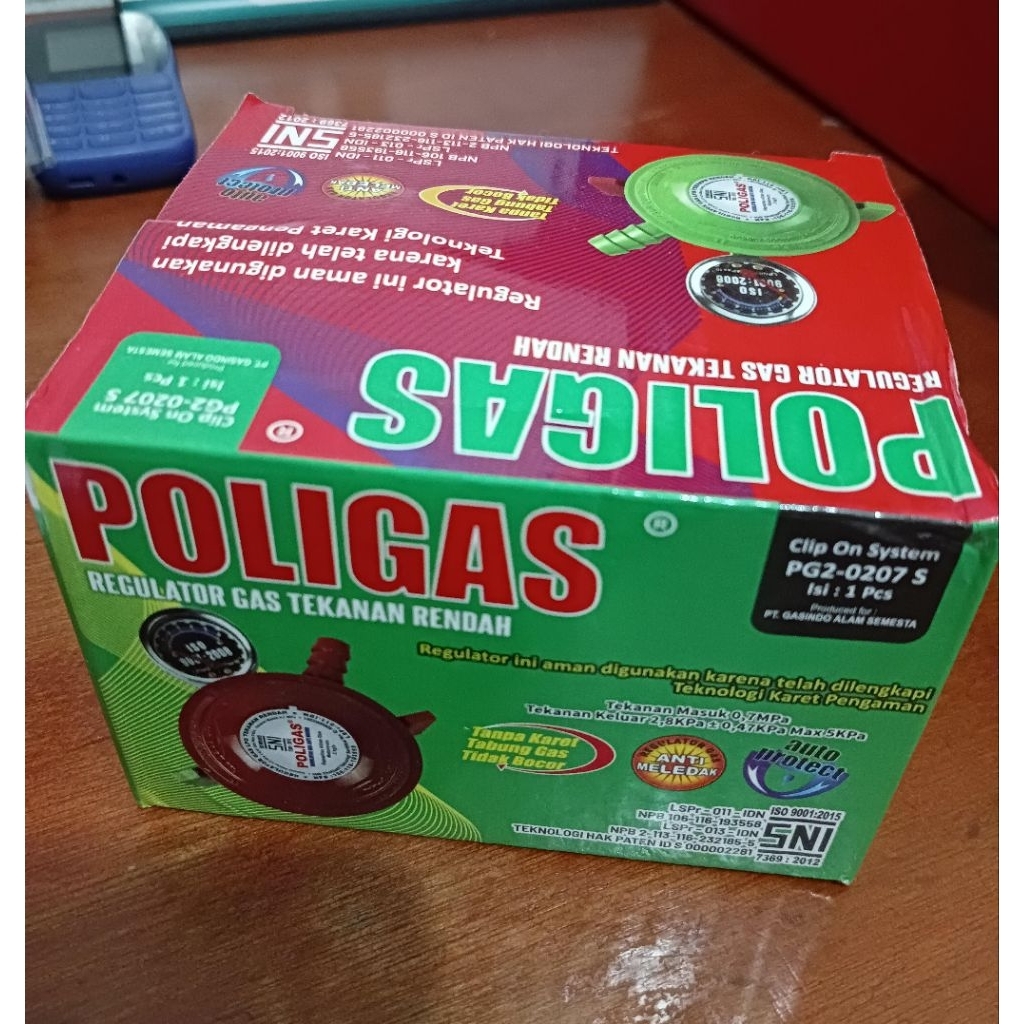 REGULATOR POLIGAS DOBEL LOCK / REGULATOR GAS TEKANAN RENDAH